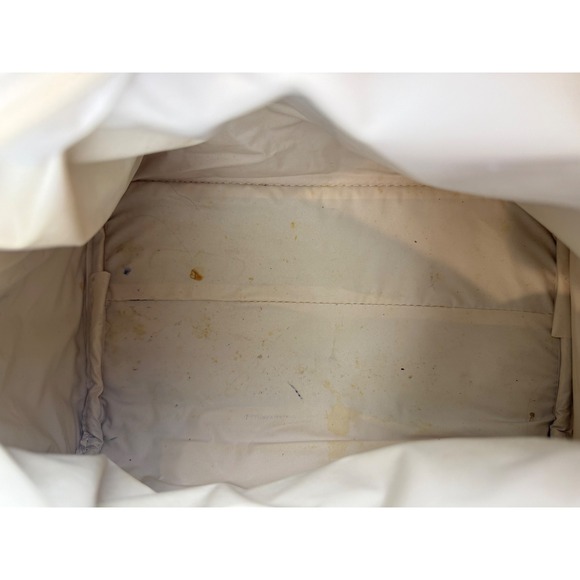 Mitzi Vintage Floral Tapestry Handbag Cream Faux Leather Trim Gold Medallion - Picture 9 of 13